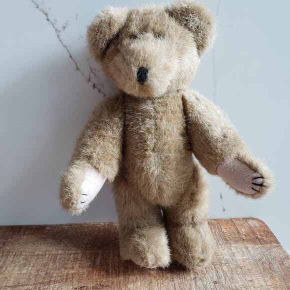 VTG Boyds Bear Plush Teddy 10" Poseable Mohair Style Handmade TBC Ltd 90s - Picture 1 of 10
